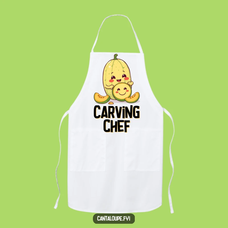 Funny Cantaloupe Apron: Create Art with This Enthusiastic Melon