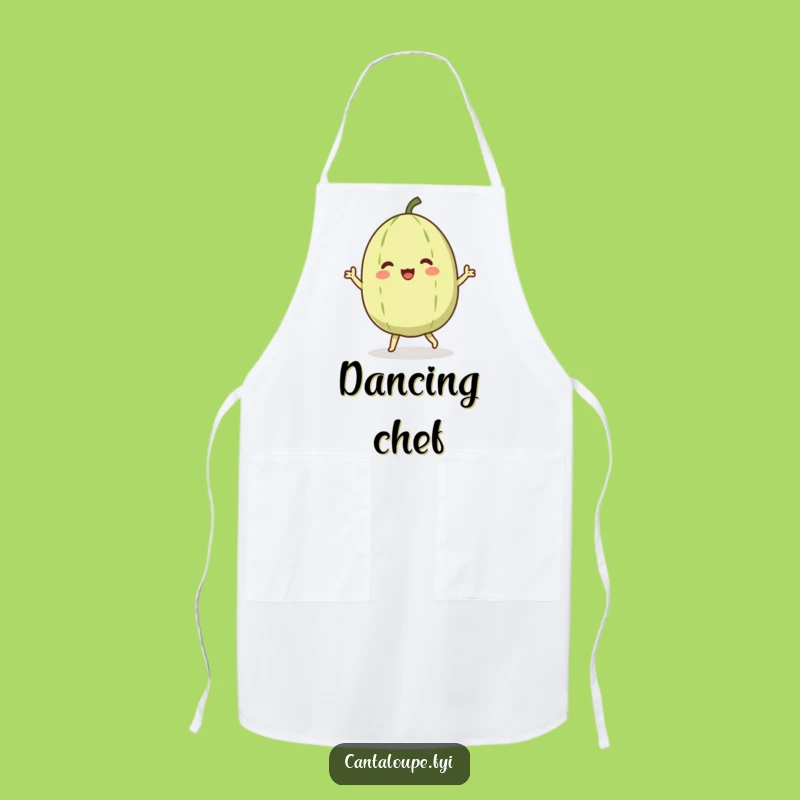 Funny Dancing Cantaloupe Apron: Cook Up Some Fun with This Melon