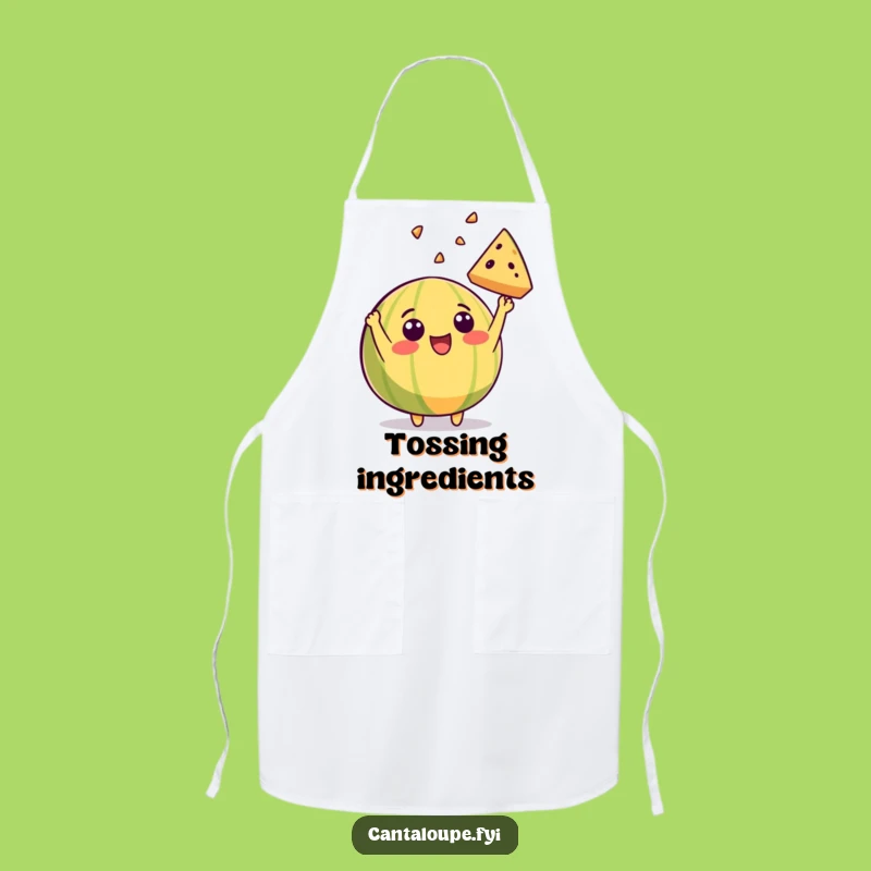 Funny Cantaloupe Apron: Cook Up Fun with This Celebratory Melon