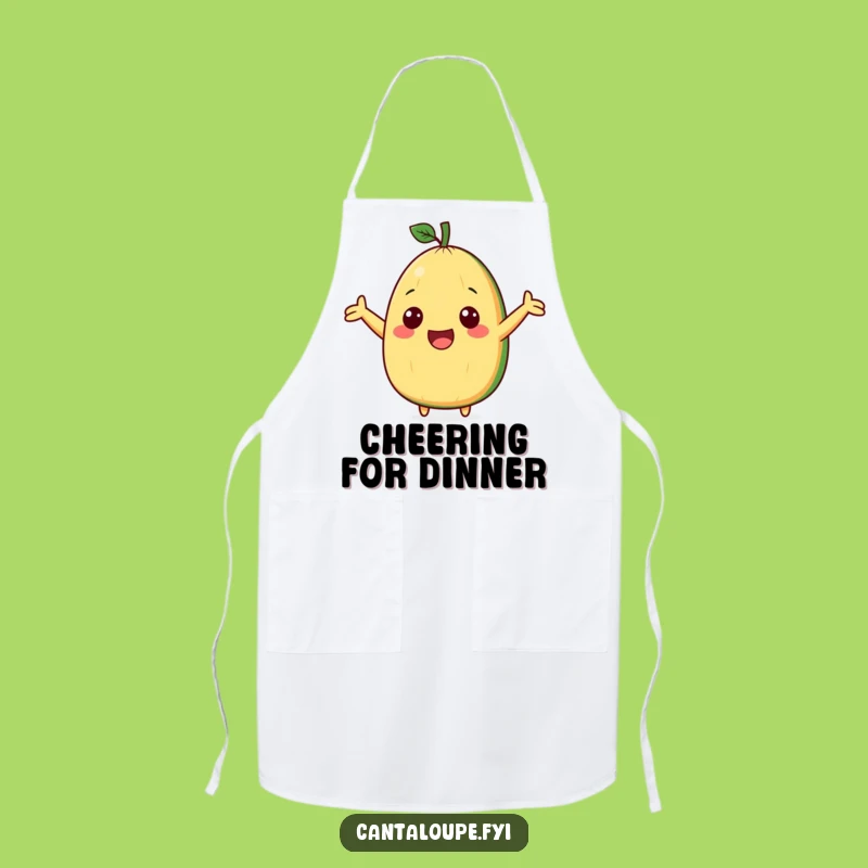 Funny Cantaloupe Cheer Apron - Cook with Enthusiastic Flair