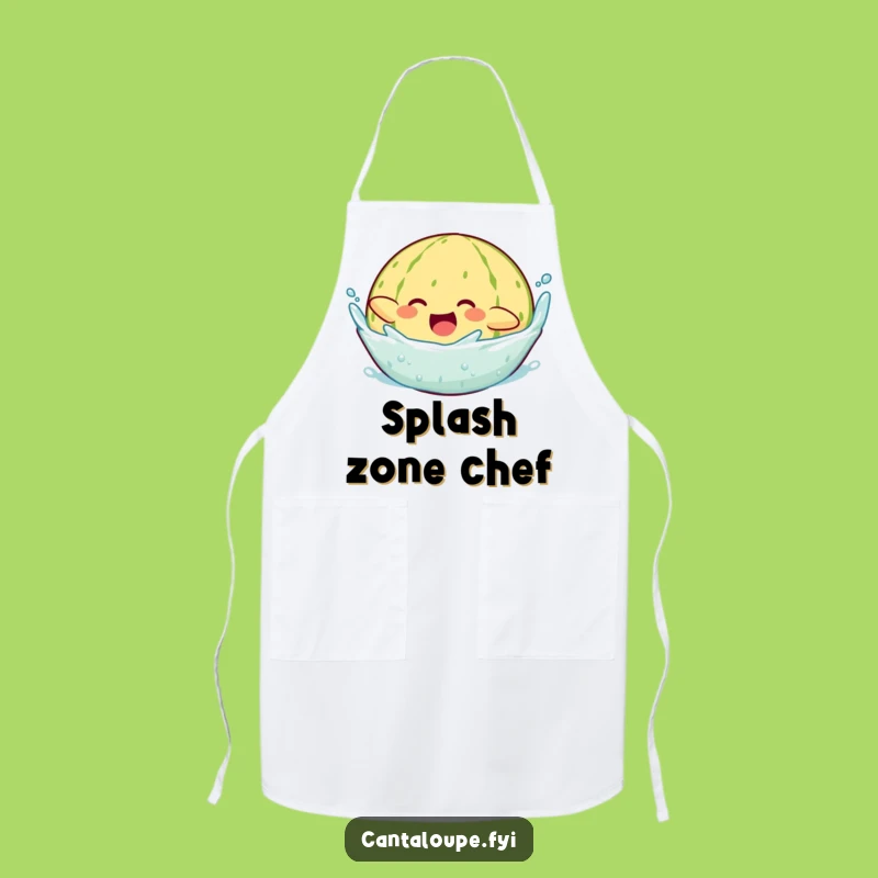 Funny Diving Cantaloupe Apron: Cook Up Fun with This Splashy Melon