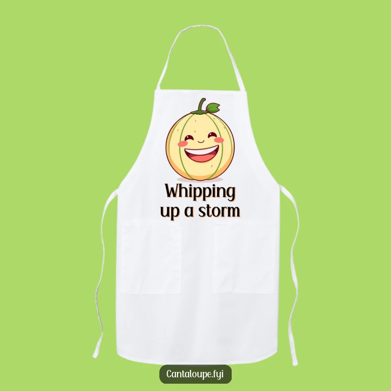Funny Rolling Cantaloupe Apron: Hilarious Kitchen Wear for Fun Cooks Gift