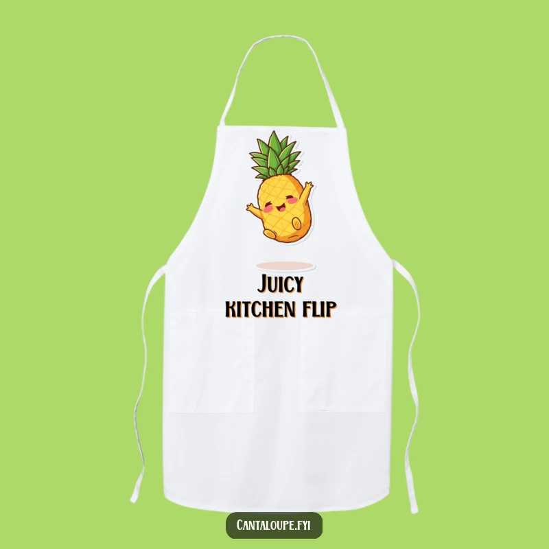 Funny Pineapple Chef Apron: Playful Fruity Character Cooking Gear, Great Funny Gift