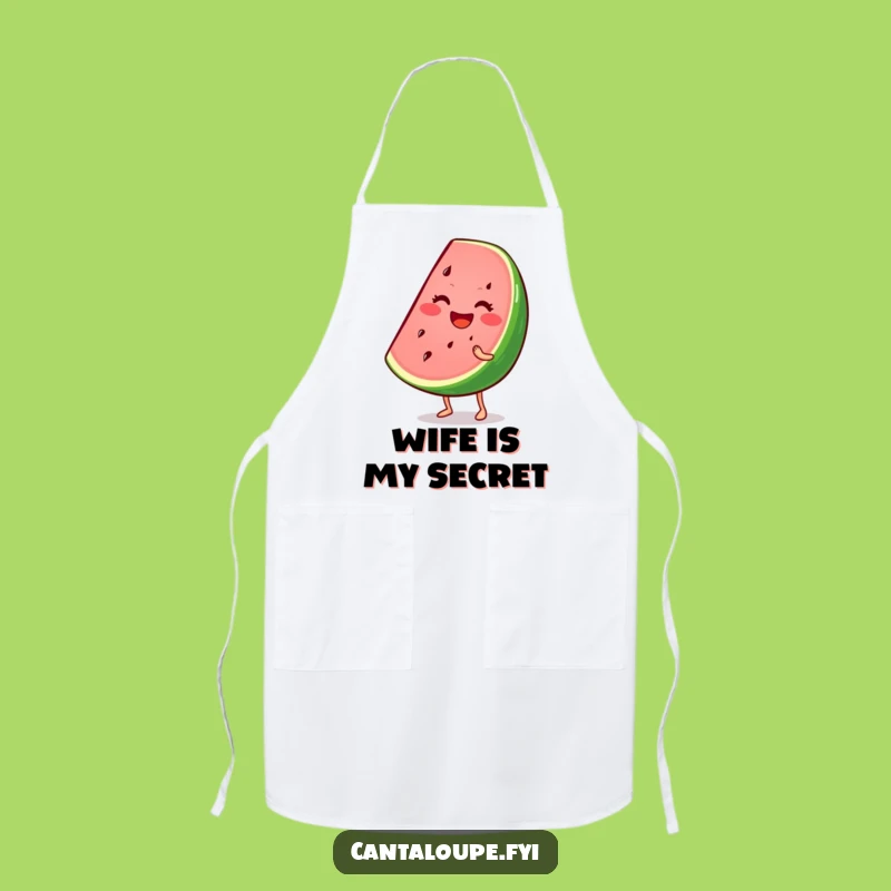 Funny Watermelon Apron: Wiggling Wedge Character, Perfect Kitchen Gift