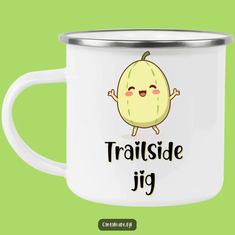 Funny Dancing Cantaloupe Camping Mug: Sip and Dance Around the Campfire