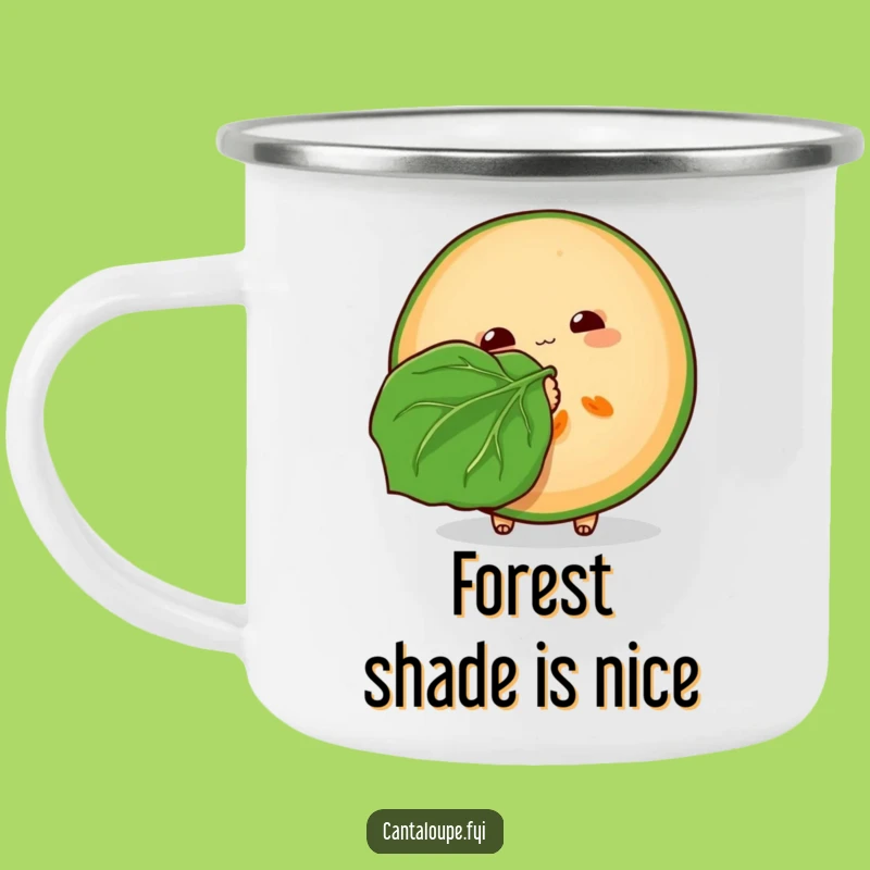 Funny Fanning Cantaloupe Slice Camping Mug: Stay Cool on the Trail Gift