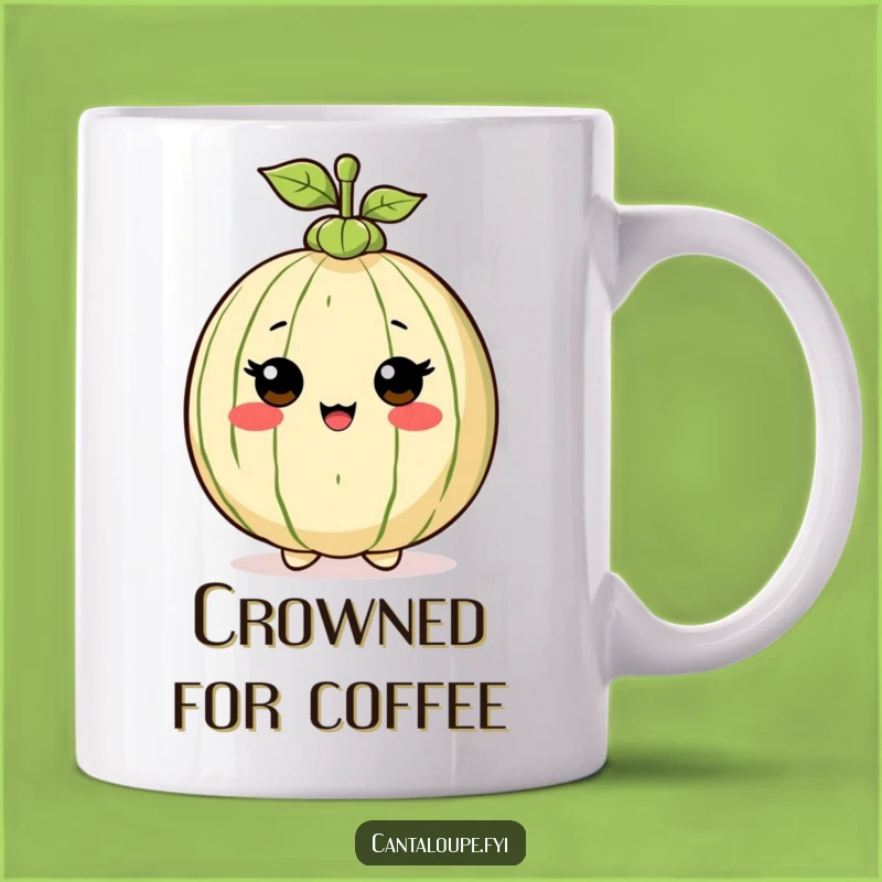 Funny Melon Hat Mug - Cantaloupe Character Proud Stem Style Gift