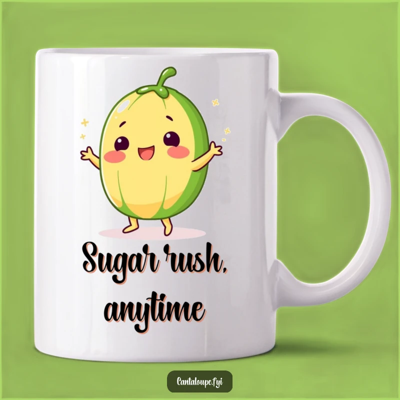 Funny Sugar Dance Cantaloupe Mug: A Sweet Treat, Perfect Funny Gift for Dancing Fruit Fans