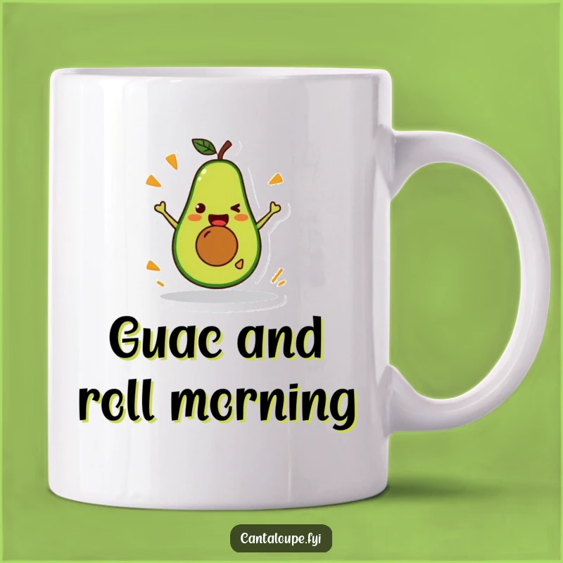 Funny Avocado Stunt Mug: Hilarious Healthy Character Gift for Coffee Lovers