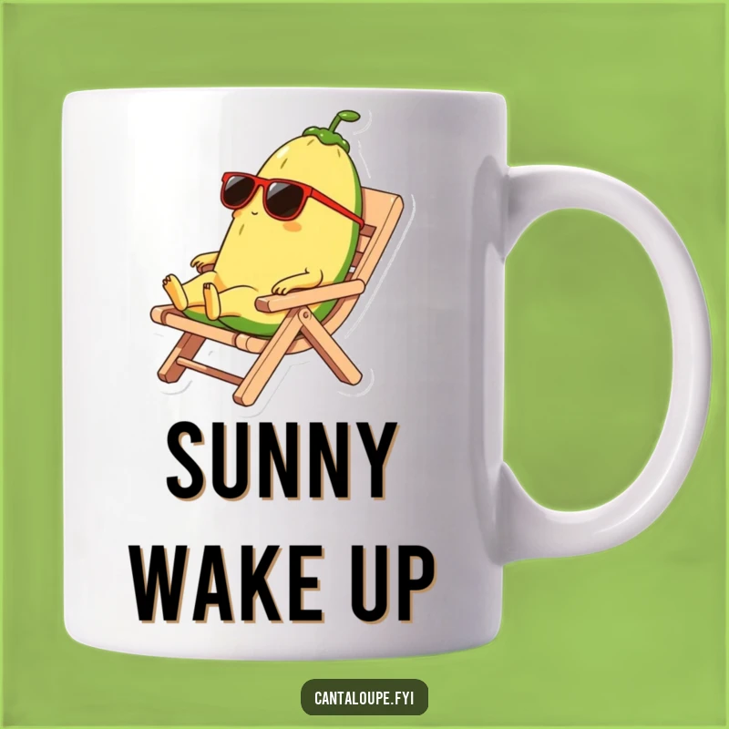 Funny Relaxing Cantaloupe Mug: Cool Melon Vibes, Perfect Chill Gift