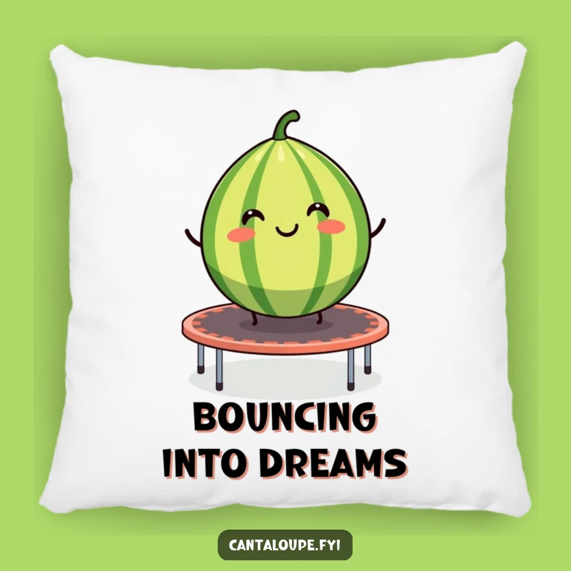 Funny Cantaloupe Bounce Pillow: Soft and Comical Decor for Joyful Homes