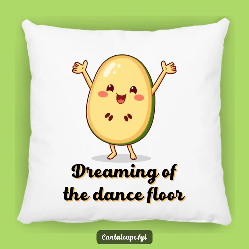 Funny Cantaloupe Dancer Pillow, Comfy and Hilarious Fruit Cushion, Cute Funny Gift
