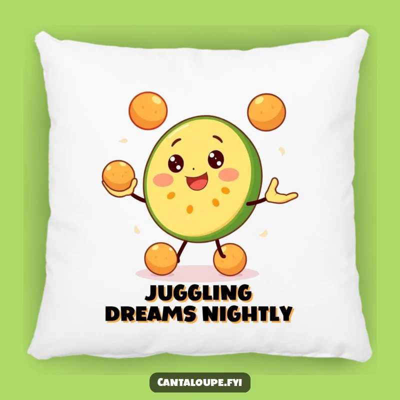 Funny Cantaloupe Juggling Pillow: Snuggle with This Hilarious Fruit Character Comfort