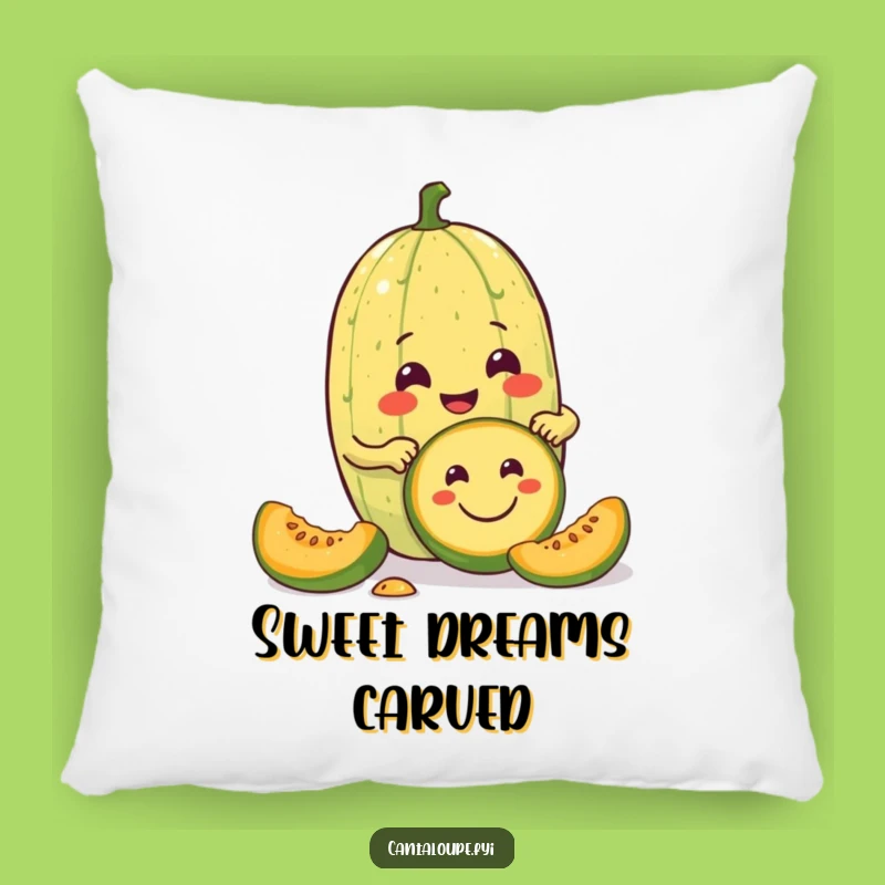 Funny Cantaloupe Pillow: Snuggle with a Melon Who Loves to Create