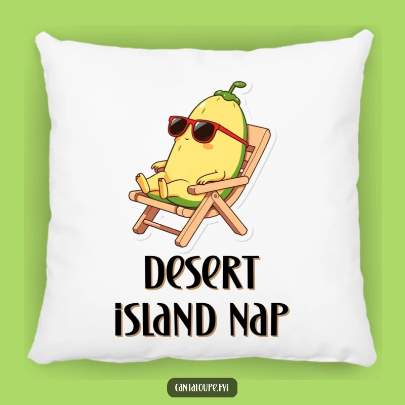 Funny Cantaloupe Pillow: Snuggle with a Melon Who Loves to Relax