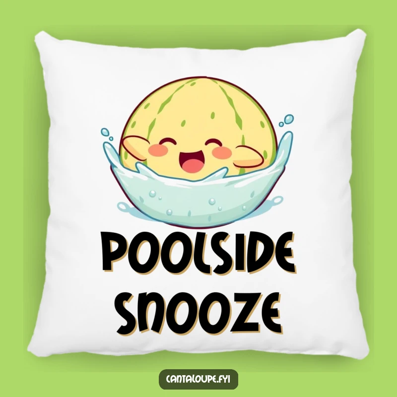Funny Diving Cantaloupe Pillow: Snuggle with a Melon Who Loves to Splash