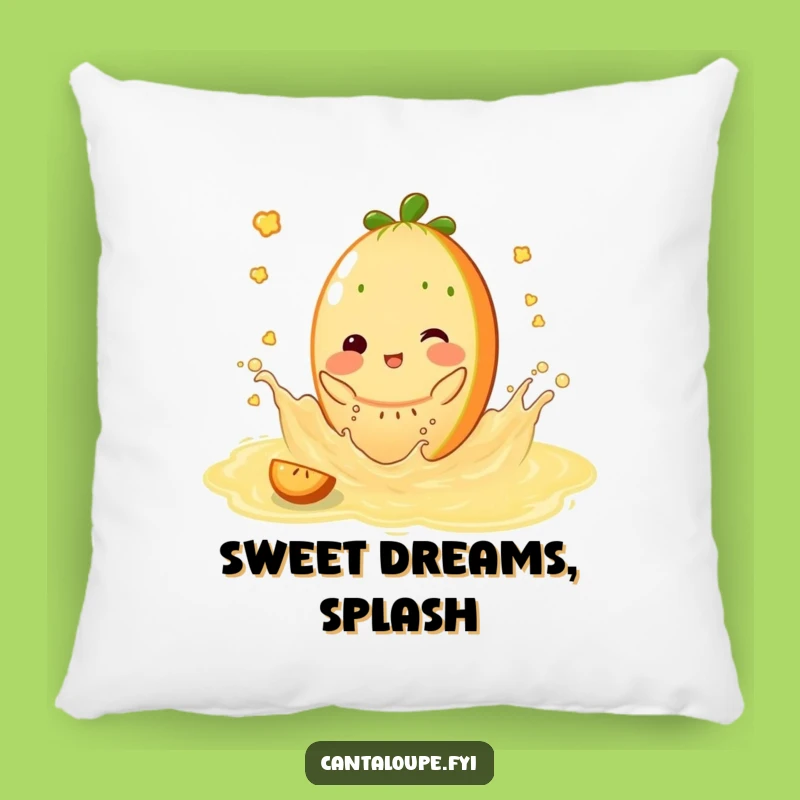 Funny Juicy Splash Pillow - Cantaloupe Character Comfort Pool Gift