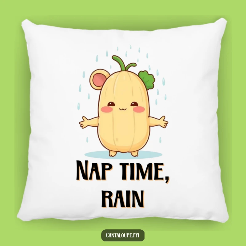 Funny Cantaloupe Rain Shower Pillow: Comfort Meets Gentle Refreshment