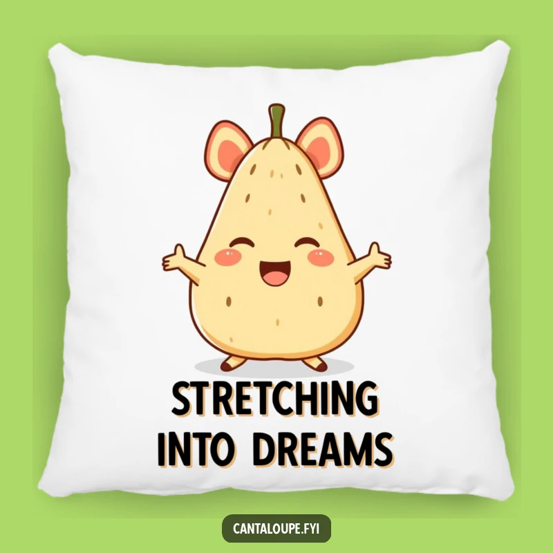 Comfortable Funny Cantaloupe Split Pillow - Cozy Yoga Companion