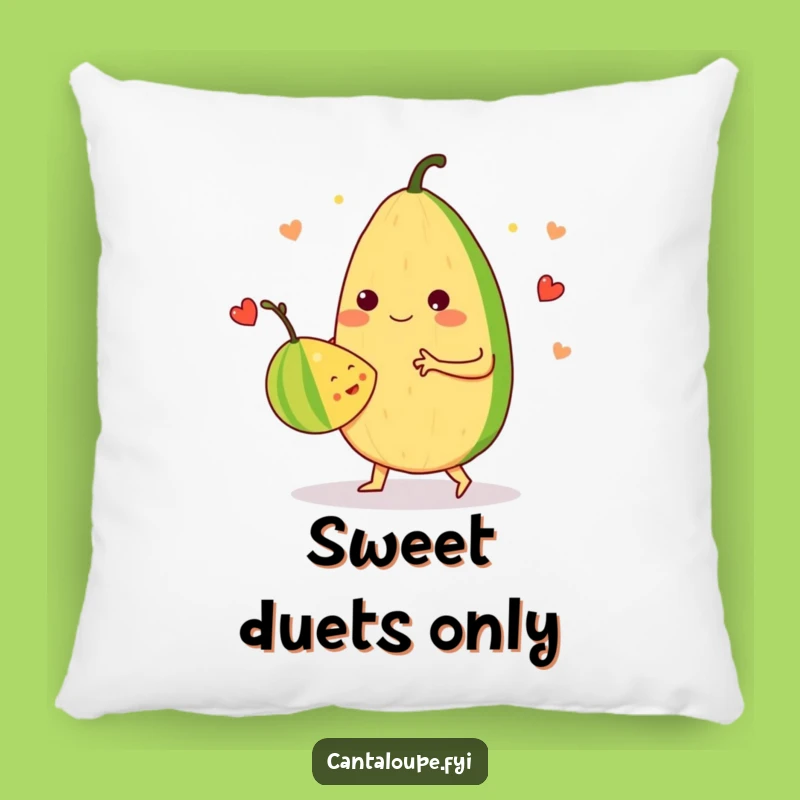 Funny Dance Partner Pillow: Cantaloupe Waltz Cushion, Cozy Gift