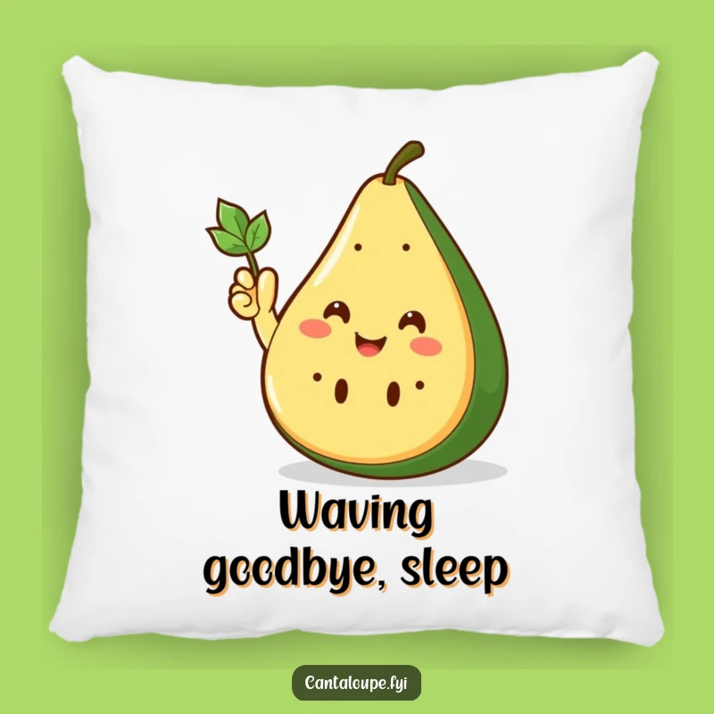 Funny Cantaloupe Wedge Pillow: Cozy Waving Cushion, Perfect Funny Gift!