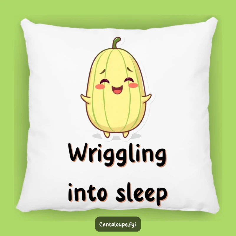 Comforting Funny Wiggling Cantaloupe Pillow - Cozy Joyful Accent