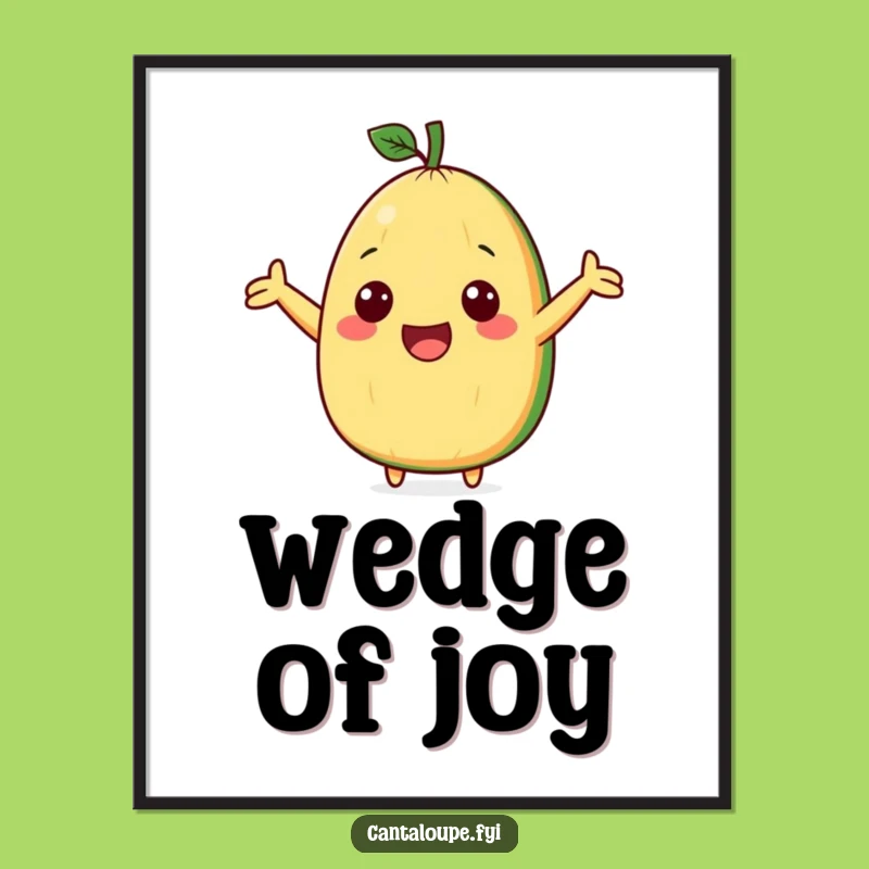 Funny Cantaloupe Cheer Digital Art - Instant Enthusiastic Decor for Your Space