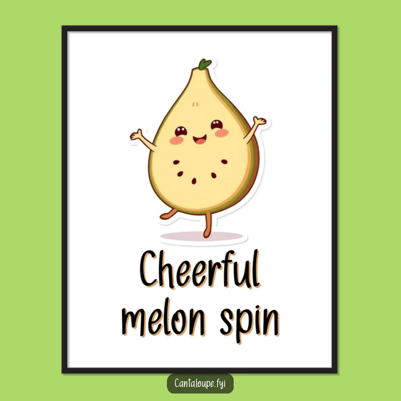 Funny Cantaloupe Pirouette Digital Art - Instant Dance Decor for Your Space
