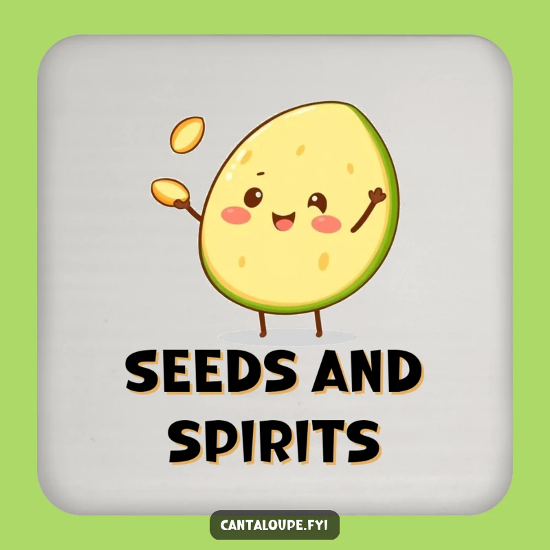 Funny Juggling Melon Coaster - Cheerful Wedge, Protect Surfaces with Circus Flair