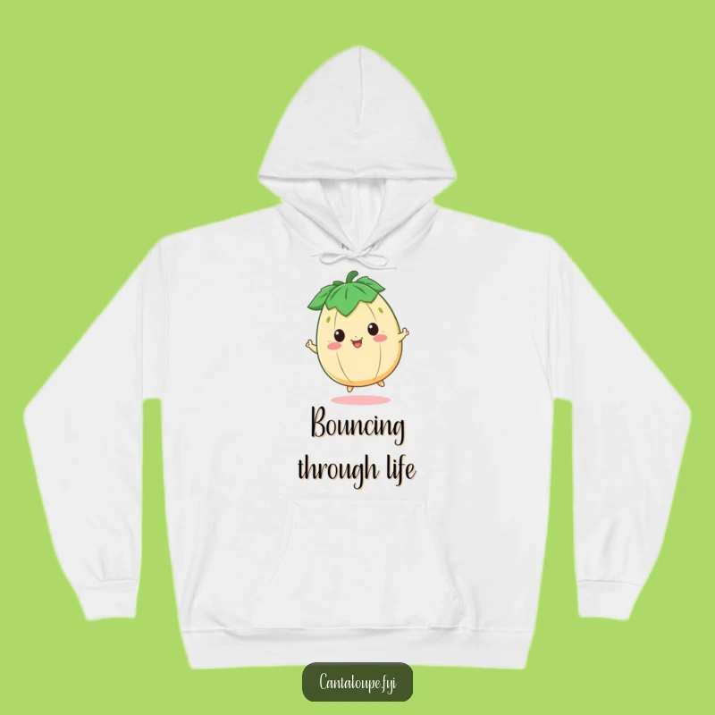 Cozy Funny Cantaloupe Bouncing Hoodie - Bounce into Comfort!
