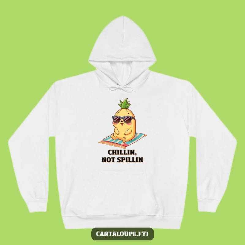 Funny Cantaloupe Beach Life Hoodie - Cozy & Hilarious Winter Getaway Gear