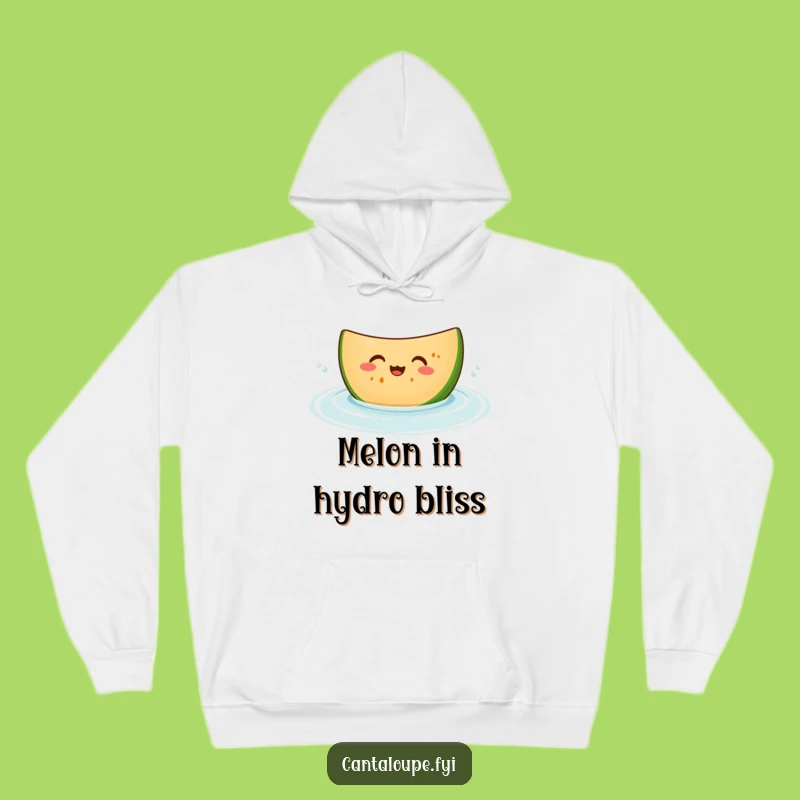 Funny Giggling Melon Hoodie - Cozy Bobbing Cantaloupe, Refreshing Gift for All