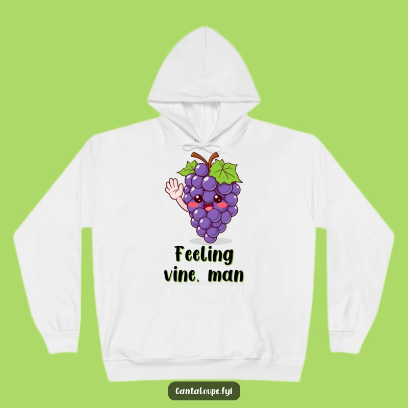 Funny Hoodie: Cute Grape Bunch Character, Cozy Quirky Gift