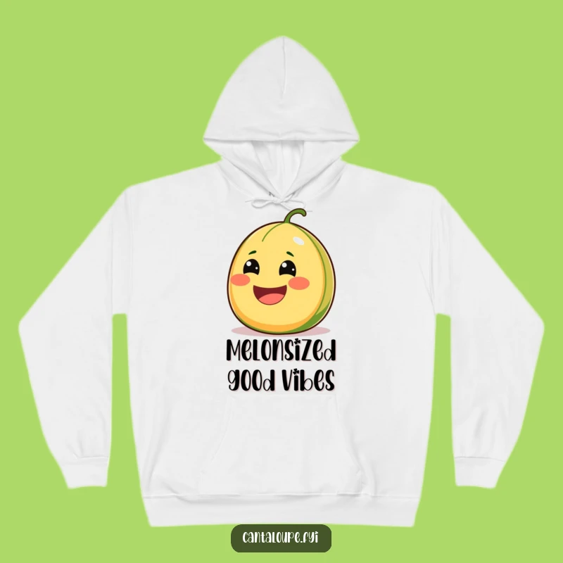 Cozy Funny Cantaloupe Smile Hoodie: Embrace Juicy Humor, the Ultimate Funny Gift