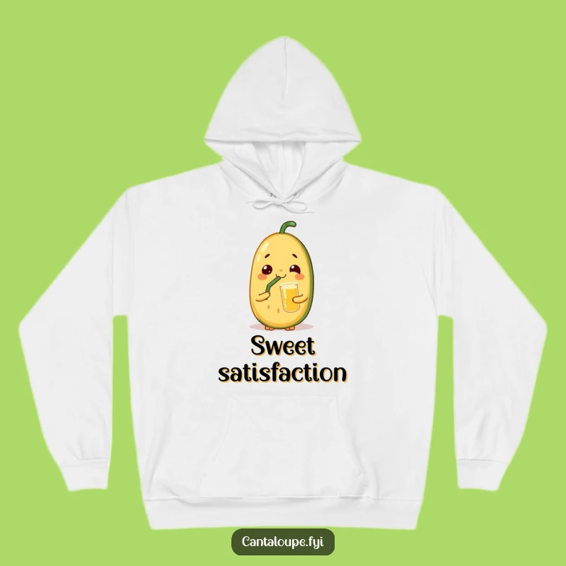 Cozy Funny Relaxed Melon Hoodie: Cantaloupe's Juice Break, Warm & Chill Gift!