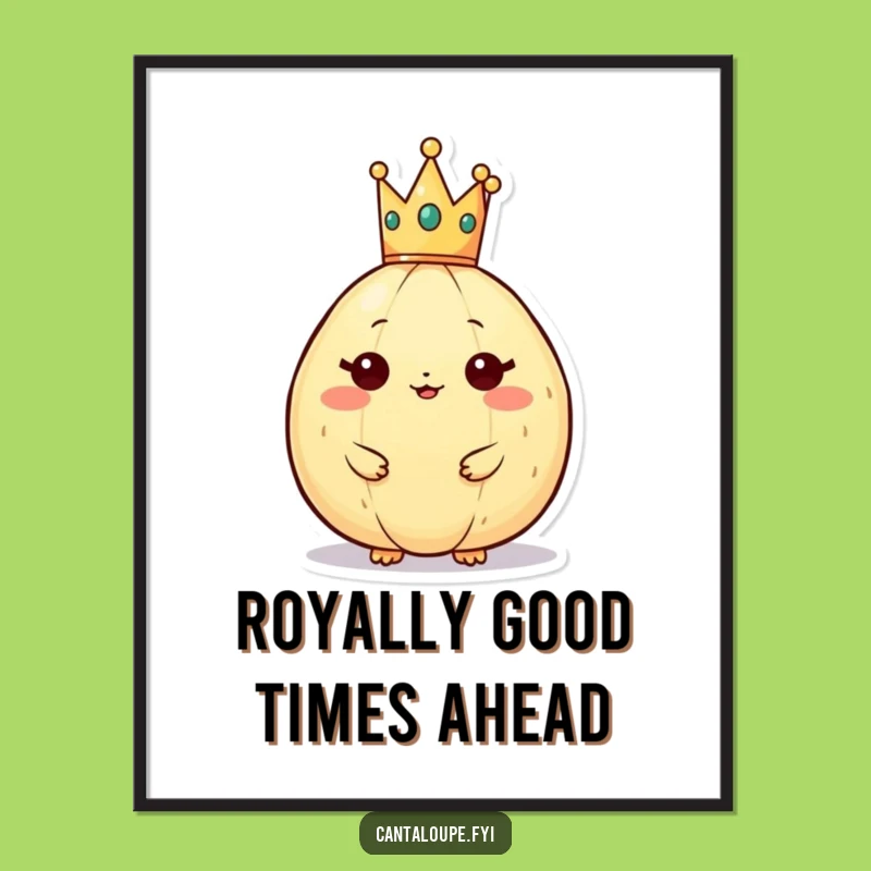Free Printable Funny Wall Art: Regal Melon Decor - Hilarious Downloadable Art!