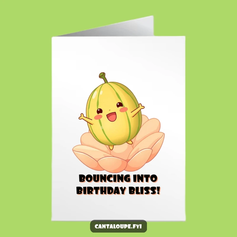 Free Printable Birthday Card: Bouncing Melon Fun - Hilarious Downloadable Gift!
