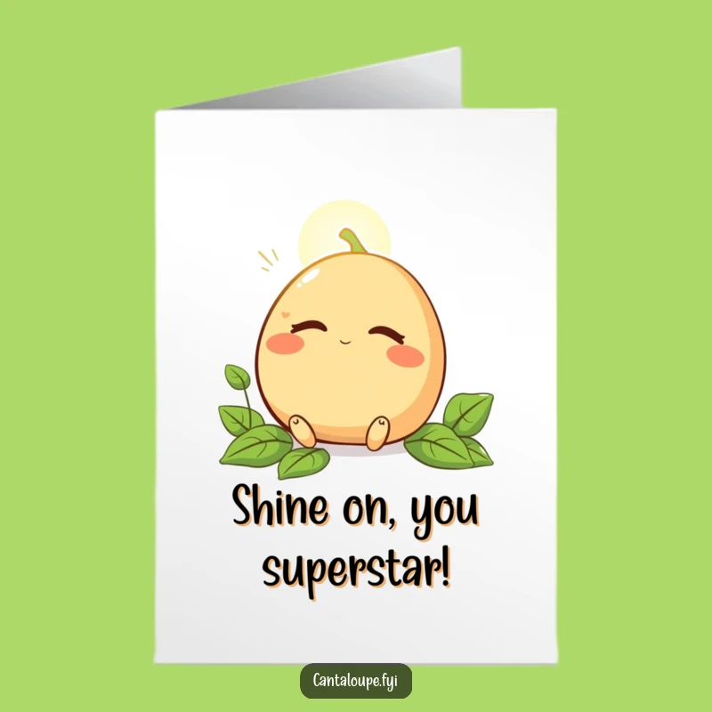 Free Printable Congrats Cantaloupe Card: Funny Relaxed Downloadable!
