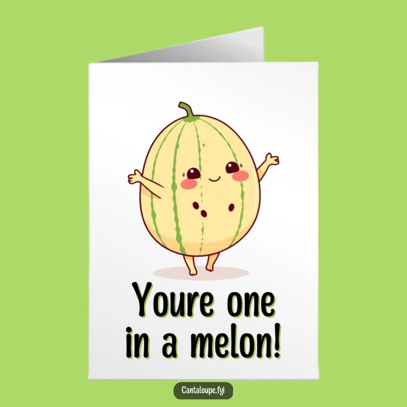 Free Printable Funny Congrats Card: Cantaloupe s Cartwheel Celebration