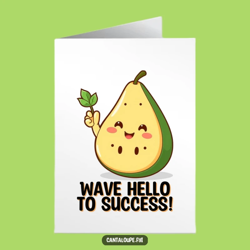 Free Printable Funny Congrats Card Cantaloupe Wave - DIY Gift