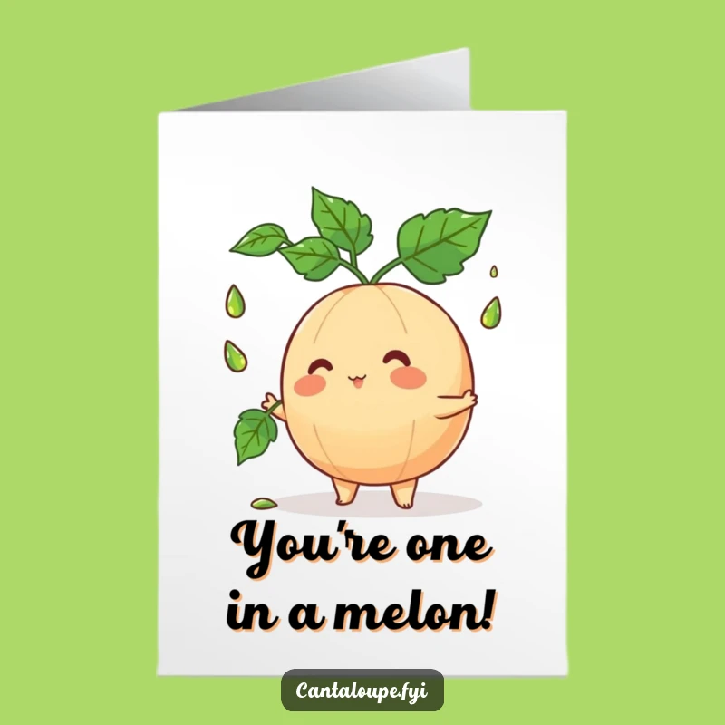 Free Printable Congrats Card: Juggling Melon Achievement - Funny Downloadable Gift!