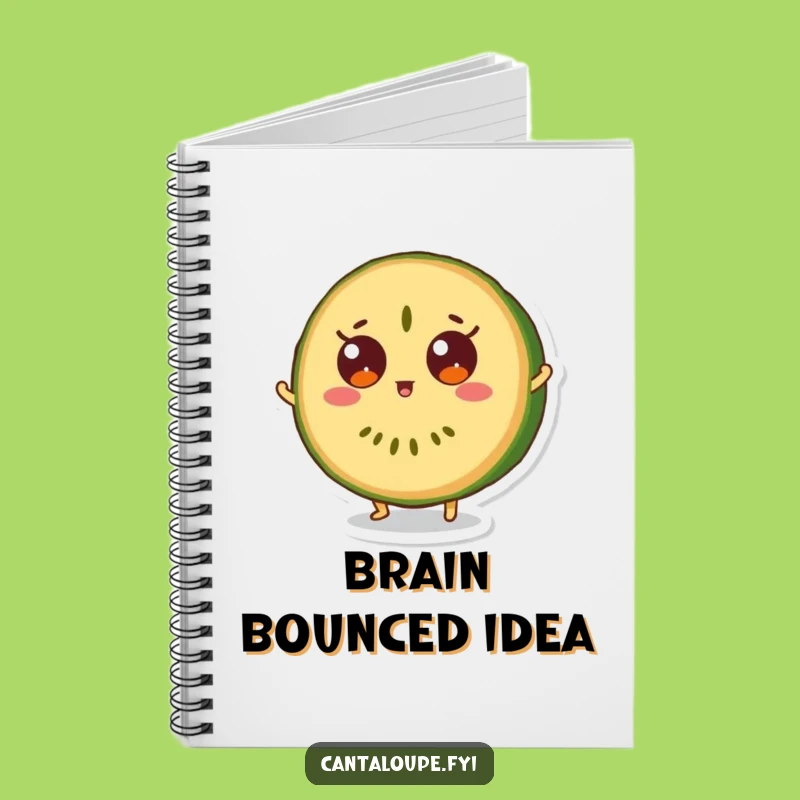 Funny Surprise Notebook: Cantaloupe Bounce, Fruity Journal Gift