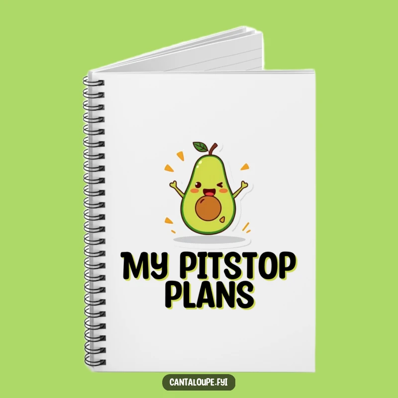 Funny Avocado Journal: Silly Healthy Character Notebook, Perfect Funny Gift
