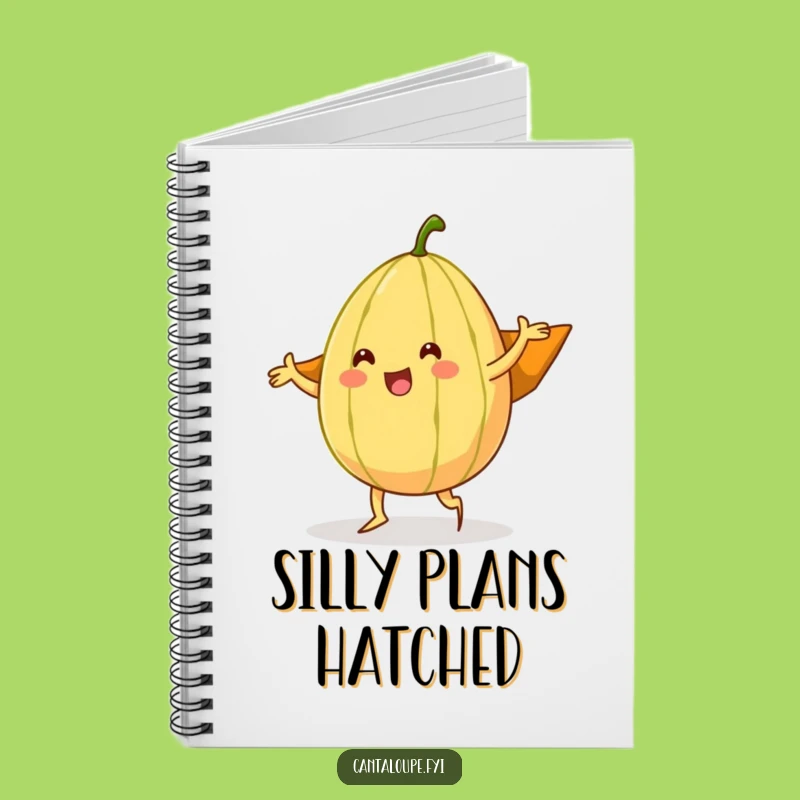 Funny Cantaloupe Dancer Notebook - Silly Rind Cape Journal