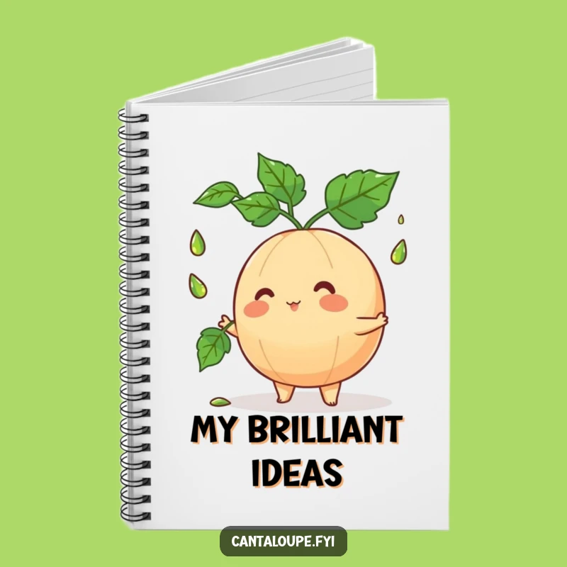 Funny Cantaloupe Juggler Notebook: Jot Down Ideas with Fruity Flair