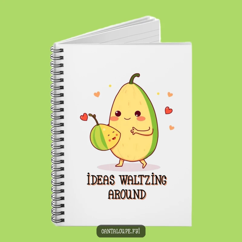Funny Dance Steps Notebook: Cantaloupe Waltz Journal, Perfect Gift