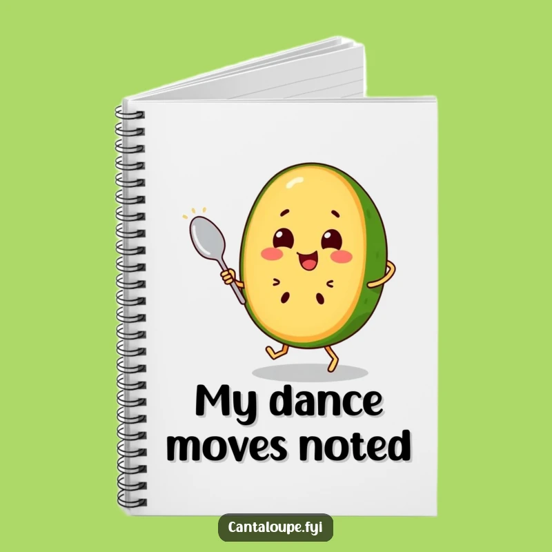 Funny Dancing Cantaloupe Notebook: Jot Down Music with This Hilarious Fruit Character