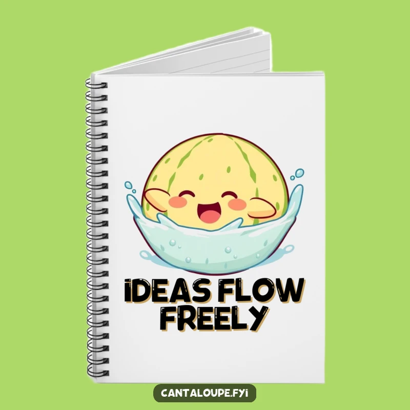 Funny Diving Cantaloupe Notebook: Dive Into Your Ideas with Melon Fun