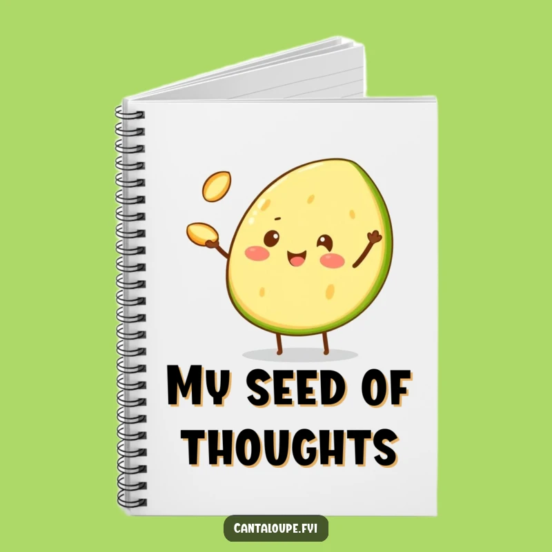 Funny Juggler's Notebook - Cheerful Cantaloupe Wedge, Capture Your Acts with Humor