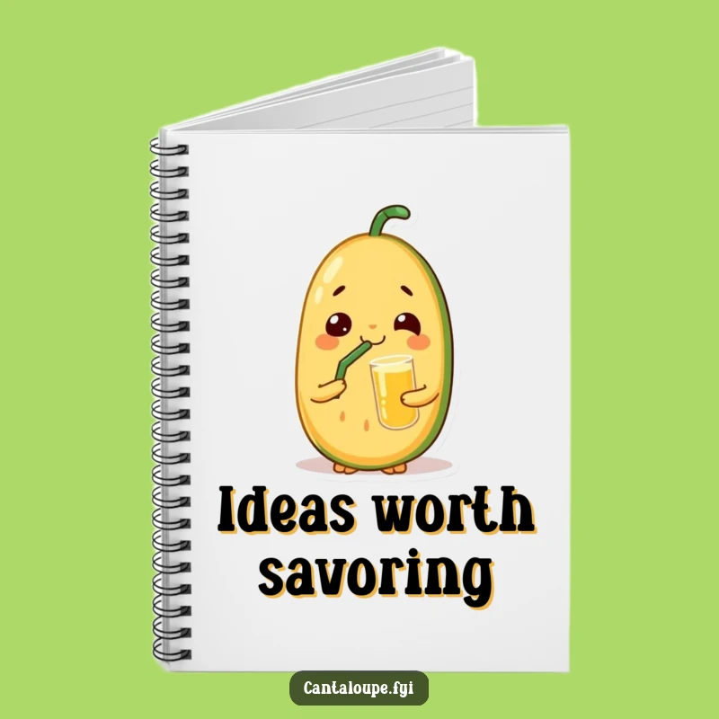 Funny Relaxed Melon Notebook: Cantaloupe's Juice Ideas, Perfect Gift for Dreamers!